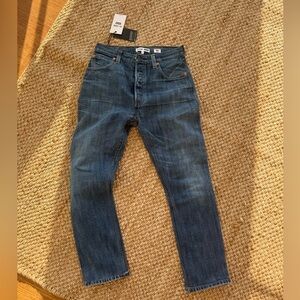 Re/Done Levi high rise ankle crop size 26